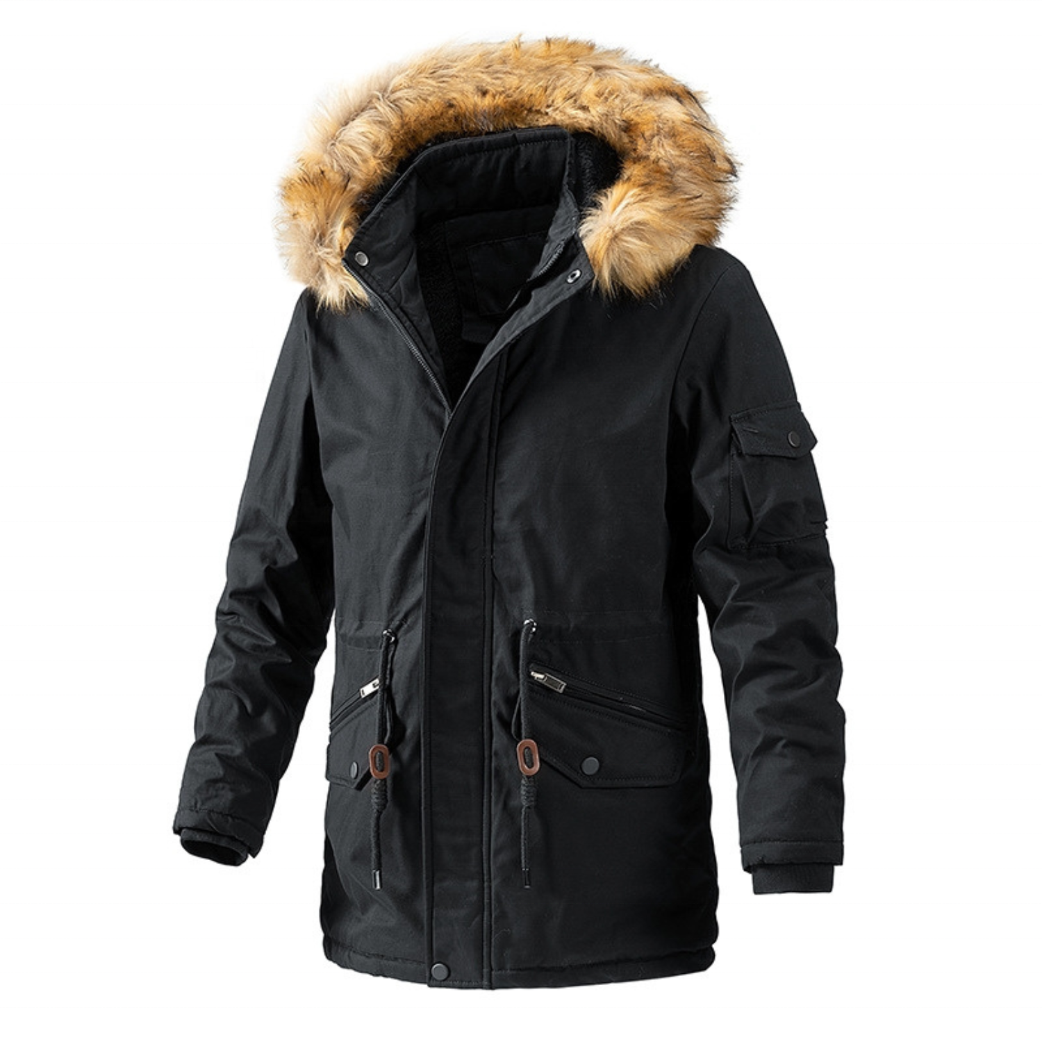 H139944af867642e0b4de44621c7e464aS Unisex-vinterjakke med hette - Bilde 1